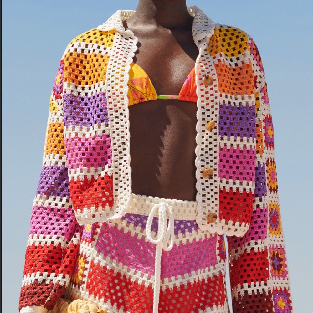 Farm Rio crochet top